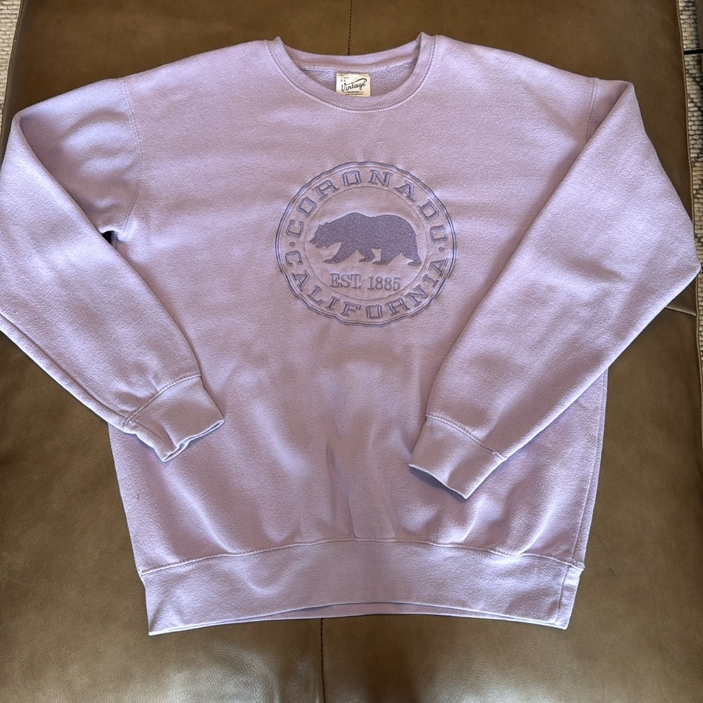 Purple Coronado, California Crewneck